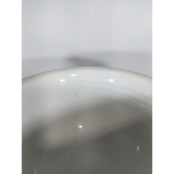 Antique White Ironstone Chamber Pot Potty No Lid Unique Shape Planter Flower Pot - Picture 2 of 9